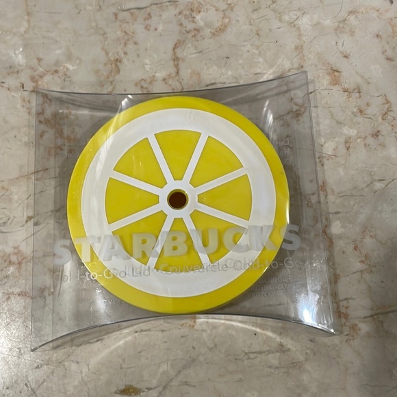 Starbucks Lemon Cold Cup Lid - Picture 2 of 3